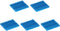 uxcell Electronic Radiators Heatsink for MOS GPU IC Chip - Blue, 30 x 40 x 5 mm, 5pcs