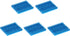uxcell Electronic Radiators Heatsink for MOS GPU IC Chip - Blue, 30 x 40 x 5 mm, 5pcs