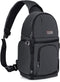 MOSISO Shockproof Camera Sling Bag, Space Gray DSLR/SLR/Mirrorless Backpack with Tripod Holder & Modular Inserts