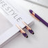 12 PCS 2 in 1 Stylus Ballpoint Pens with Stylus Tips, 1.0 mm Black Ink Metal Pens for Touch Screens, 12 Refills (Rose
