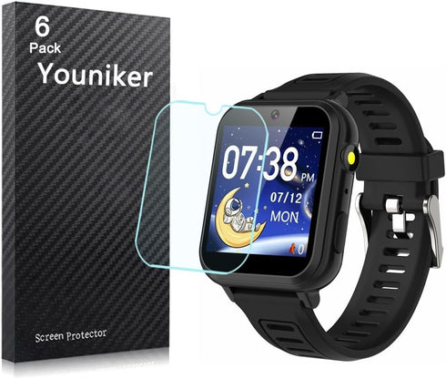 6 Pack Compatible with Phyulls S16 1.54'' Screen Protector Film for Cosjoype S16 Smartwatch, Anti-Scratch Foils