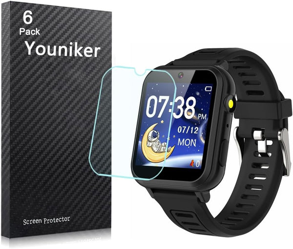 6 Pack Compatible with Phyulls S16 1.54'' Screen Protector Film for Cosjoype S16 Smartwatch, Anti-Scratch Foils