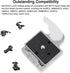 2 Pack Quick Release Plate for Manfrotto 200PL-14 QR Cameras Tripod, 1/4" and 3/8" Screws