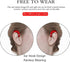 Ear Hook Bluetooth Wireless Headphone,Non Ear Plug Headset with Microphone,Single Ear Noise Cancelling Earphones Painless Wearing for Android Smartphones,iPhone14 13 12 11 X 8 (Red)