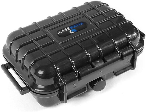 CASEMATIX 5.75" Waterproof Small Hard Case with Customizable Foam for Portable Electronics and Accessories