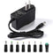 6V 2A Power Adapter Charger, AC 6 Volts 2 Amps Regulated Switching Power Supply with 8 Interchangeable DC Plugs
