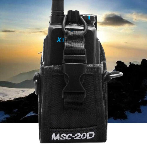 Wendry Arm Bag for Walkie Talkie - Lightweight Nylon Bag Suitable for Most Walkie Talkies, Black