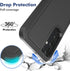 Samsung Galaxy A25 5G Case: Dual Layer Heavy Duty Protective Cover with HD Screen Protector, Shockproof Military