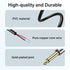 GINTOOYUN 2-Pack 6.35mm Male Plug to Bare Wire Open TRS Stereo Audio Cable Adapter - 0.3m/11in