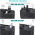 Zinalop MP3s Travel Adapter, Universal Power Adapter Worldwide Wall AC Power Plug Converter Travel Charger with Type-C