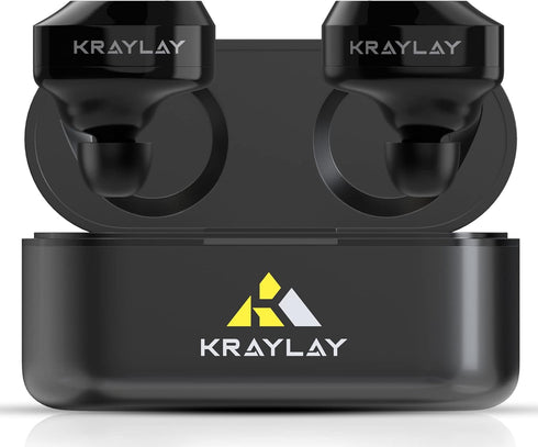 Wireless Earbuds, Bluetooth 5.3 with 40H Playtime, IPX7 Waterproof, Memory Foam Tips - Black
