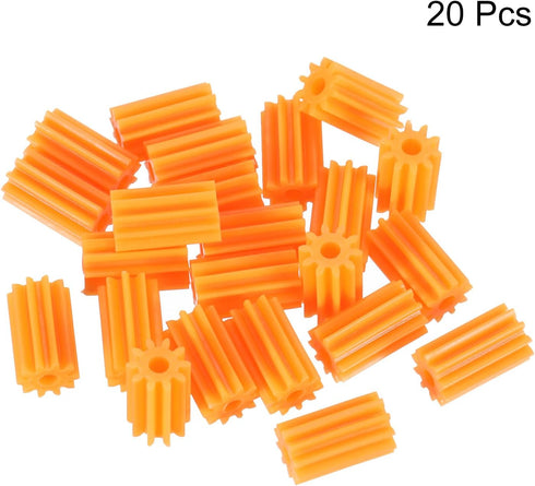 20 10 102A 0.5) MECCANIXITY Pcs Plastic Gears Teeth Plastic Motor Gear Model Reduction Gear for RC Car Model DIY Robot