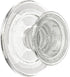 PopSockets Round Phone Grip Compatible with MagSafe, Adapter Ring Included - Clear Glitter, Wireless Charging Compatible