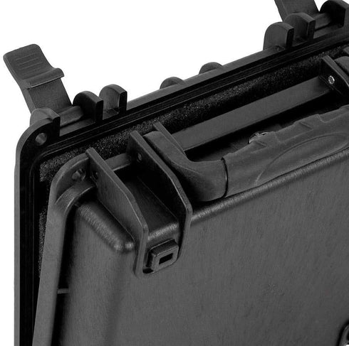 Monoprice Weatherproof Hard Case with Customizable Foam, 7 x 6 x 2 Inch, Black - Pure Outdoor Collection