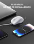 TECKNET USB Wired Mouse, 6-Button Corded Mouse with 4 Adjustable DPI, Ergonomic Design for Laptop, PC, Mac (LT.White)