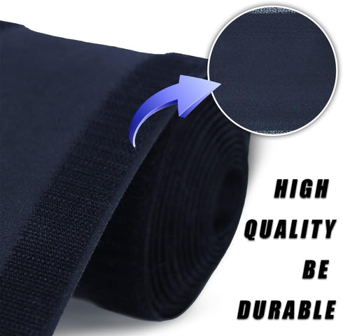 2 Pcs Black Floor Cord Cover for Office Carpet Wire Management, Under Desk Cable Grip Strip (3.9 Width X 10 Length)