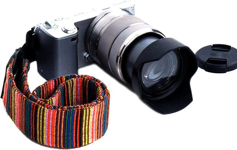 WANBY Multicolor Canvas Camera Strap, Neck Shoulder Strap with Quick Release Buckles for DSLR SLR