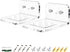 ELETIUO Universal Soundbar Acrylic Mount Bracket,Wall Shelf Mounting Holder Compatible with Samsung,JBL,Sony,LG,Bose,Roku,Polk Audio,Vizio,Onn&More,Hold