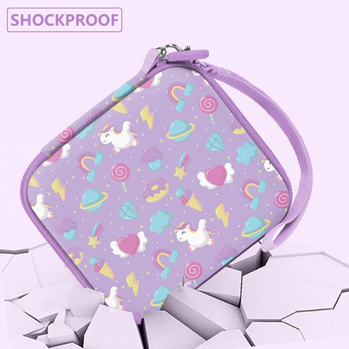 Leayjeen Kids Camera Case - Pink Unicorn, Compatible with ESOXOFFORE/Dylanto/GKTZ/HiMont/CAMCLID, Case Only for Kids
