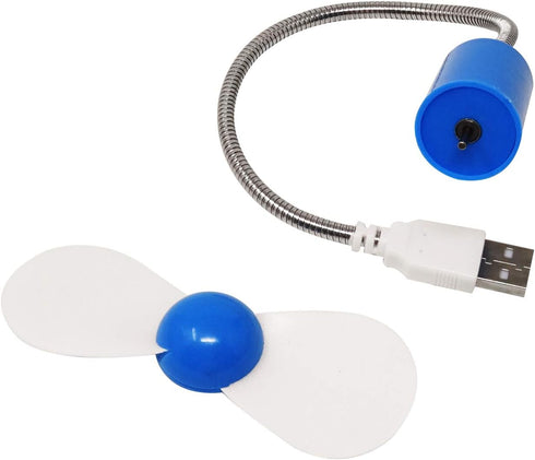 Honbay 4PCS Mini Mobile USB-Powered Cooling Fan, Gooseneck Air Blower for Desktop PC, Laptop, Tablet