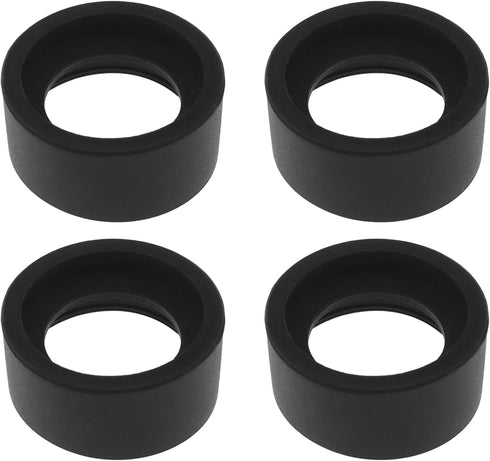 4Pcs 2 Pair Eyepiece Cover for Stereo Microscope, 32-36mm Soft Rubber Eye Cups Guard Cups, Flat Angle Accessory