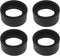 4Pcs 2 Pair Eyepiece Cover for Stereo Microscope, 32-36mm Soft Rubber Eye Cups Guard Cups, Flat Angle Accessory