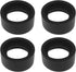 4Pcs 2 Pair Eyepiece Cover for Stereo Microscope, 32-36mm Soft Rubber Eye Cups Guard Cups, Flat Angle Accessory