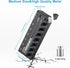 LZSIG Headphone Amplifier 6 Channel Metal Stereo Audio Amplifier, Mini Earphone Splitter with Power Adapter, TRS