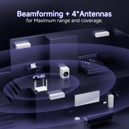 U-SPEED AX1500 6 1.5 WPA3, WiFi Router Dual Band Wireless Internet Router, Wireless Speed Up to Gbps, Full Gigabit
