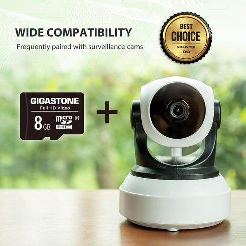 Gigastone 8GB Micro SD Card | 2-Pack Full HD Video | Surveillance Security Cam Action Camera Drone (85MB/s)