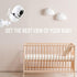 LEFXMOPHY Wall Mount Compatible with HelloBaby HB65 Baby Camera - Adjustable Metal Holder Stand