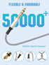 gudxfj 2 Pack 3.5mm 6.35mm 1/8 1/4 6.6ft to Audio Cable to TRS Stereo Cable Guitar Stereo Audio Male Cable with Nylon