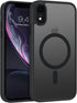 Telaso iPhone XR Case - Shockproof, Anti-Scratch, Matte Black, Full Body Protection, Compatible with MagSafe Charging.