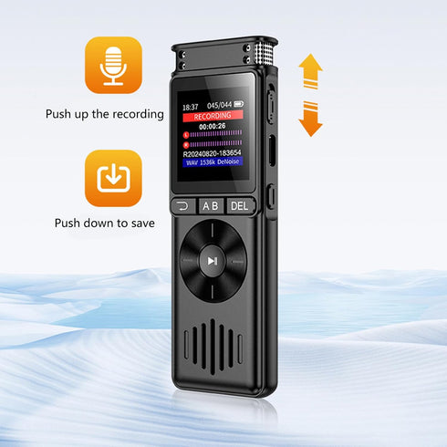 hejhncii MP3 8/16/32/64/128GB High Capacity Digital Recorder with Adjustable Playback Speed Music Player for Office