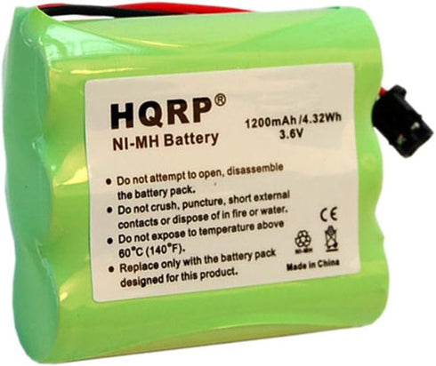 HQRP Cordless Phone Battery for Uniden BT-1006 BT1006 Replacement Extended High-Capacity
