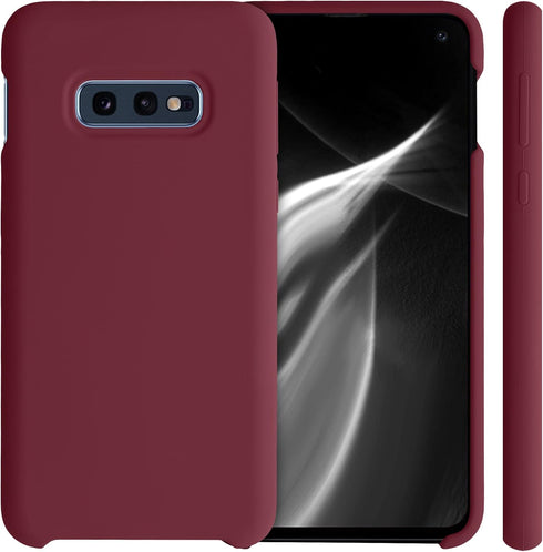 kwmobile Case Compatible with Samsung Galaxy S10e - TPU Silicone Phone Cover with Soft Finish, Rhubarb Red