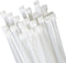 100 Pcs 18 Inch White Zip Ties, Large Cable Ties for Outdoor Use, 60 Pounds Tensile Strength