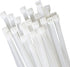 100 Pcs 18 Inch White Zip Ties, Large Cable Ties for Outdoor Use, 60 Pounds Tensile Strength