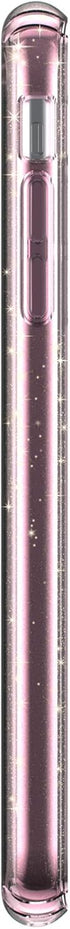 Speck Products Compatible Phone Case for Apple iPhone Xs Max, Presidio Clear + Glitter Case, Bella Pink with Gold