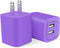 USB Plug Wall Charger Fast Charging Block, Dual Port AC Adapter for iPhone 15/14/13/12/11 Pro, Samsung Phones