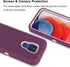 Heavy Duty Armor Case for Moto G Play, Rugged Drop Protection, Shockproof Hard Plastic Cover, Pinkish Purple