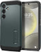 Galaxy S24 Case by Spigen Tough Armor (2024) - Abyss Green, Military-Grade Protection.