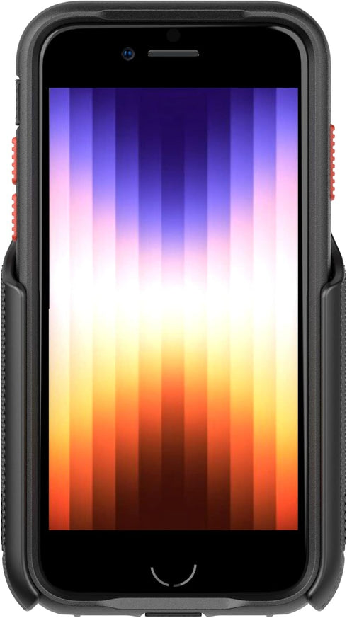 Tech21 Evo Max for iPhone SE 2022, Ultra-Protective and Rugged Phone Case with Holster, 20ft Multi-Drop Protection