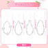 JJUNW 4 Pcs Beaded Phone Bracelet Strap, Cute Phone Charms Camera Charm Strap Pearl Beaded Butterfly Bow Flower Cute