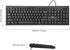 Rii RK907 Ultra-Slim Compact USB Wired Keyboard for Mac and PC, Windows 10/8/7/Vista/XP (Black, 2PCS)