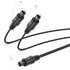 MEIRIYFA Digital Optical Splitter Adapter Cable 1 in 2 Out, Toslink Digital