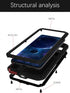 Love MEI Galaxy A52 Case, Outdoor Sports Waterproof Military Heavy Duty Shockproof Dust/Dirt Proof Hybrid Aluminum