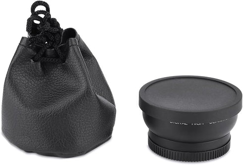 Wide Angle Macro Lens, 52mm 0.45X Magnification Universal Conversion Lens for Canon, Nikon, Sony