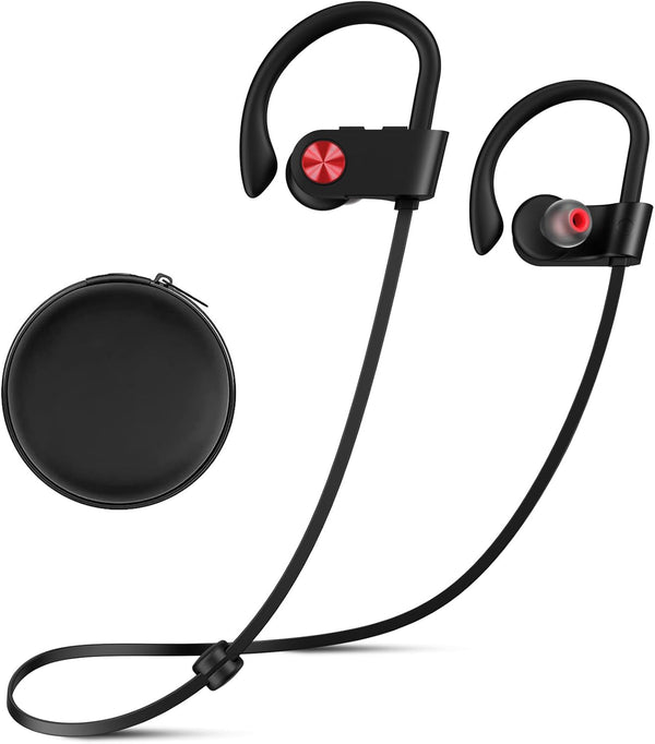 Shop Bluetooth 5.3 Waterproof Sports Earbuds, 16H Playtime, Noise Cancelling Mic, HiFi Bass for Gym & Running.