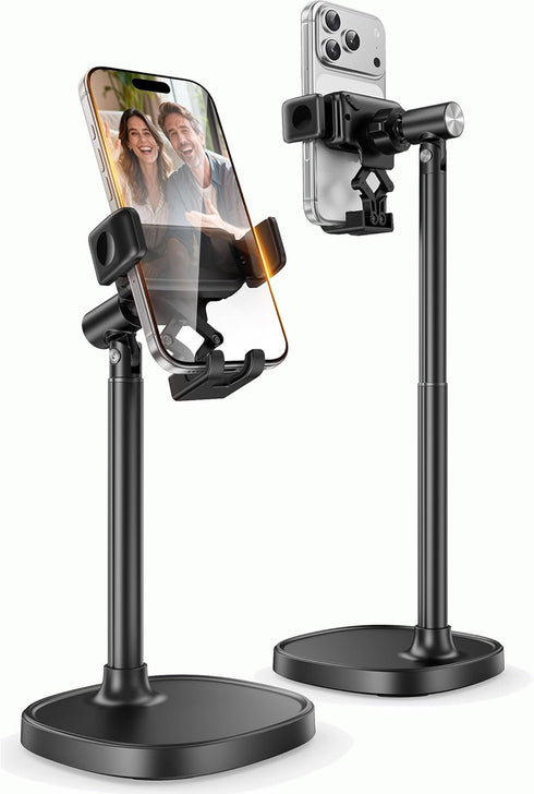 GolbinBox Phone Stand for Desk - Quick Release, Adjustable Height & Angle, 180